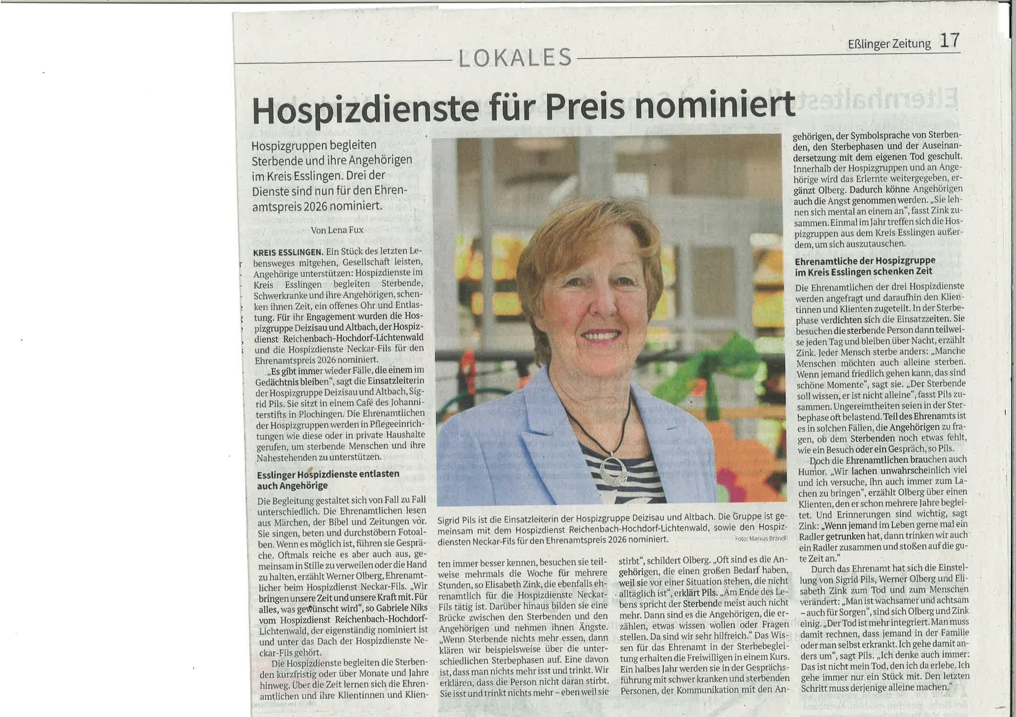 Sigrid Pils Ehrenamtspreis