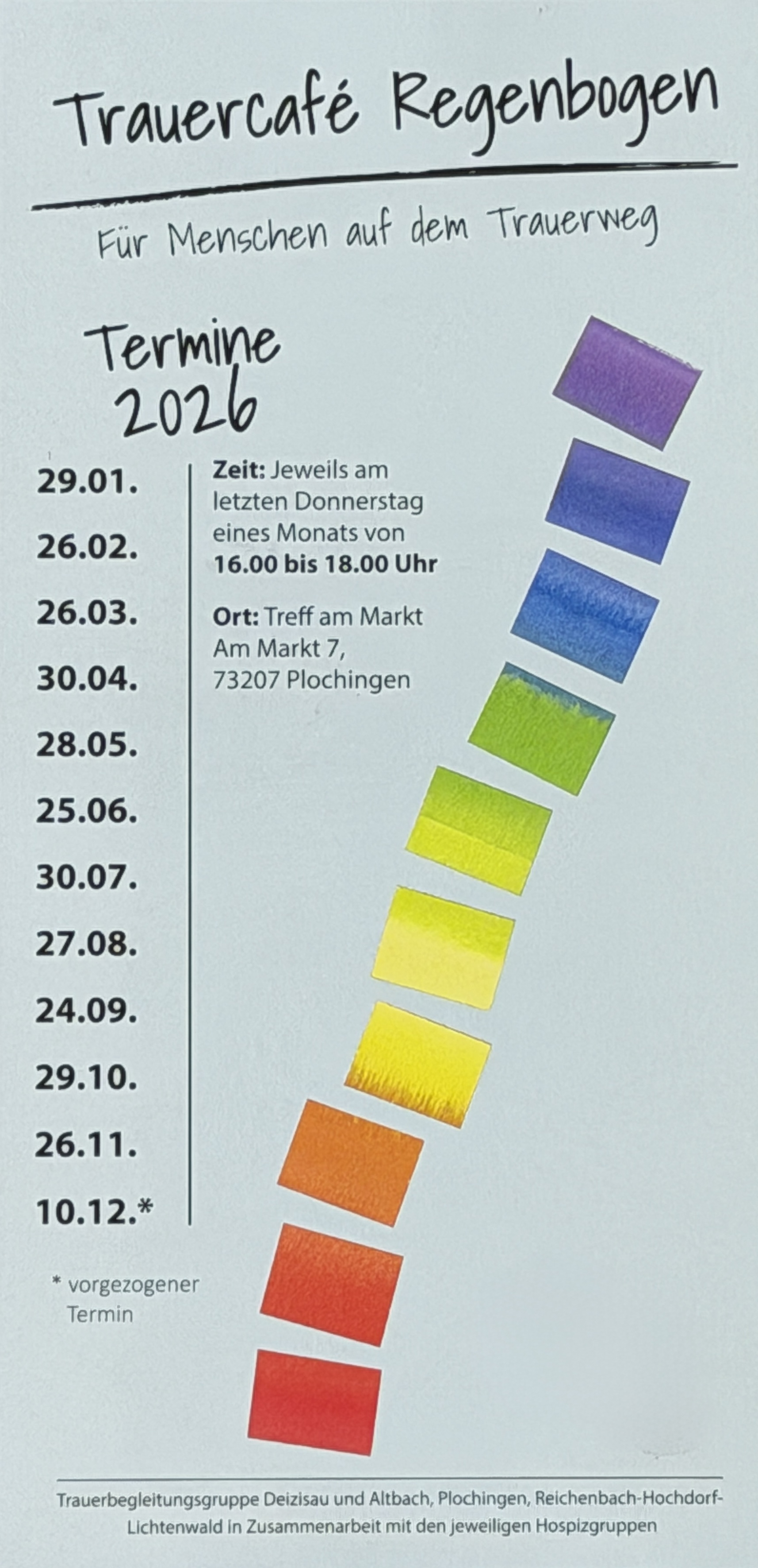 Termine Trauercafe